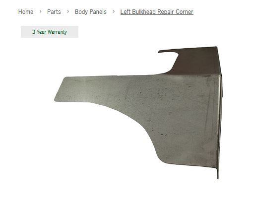 Bulkhead Repair Left Corner