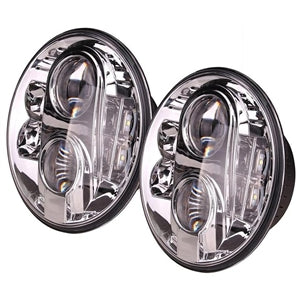 Headlamp 7" Round Lynx Eye Led (Pair)