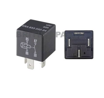 compare product Relay 4 Pin 40A Black (White Stripe)